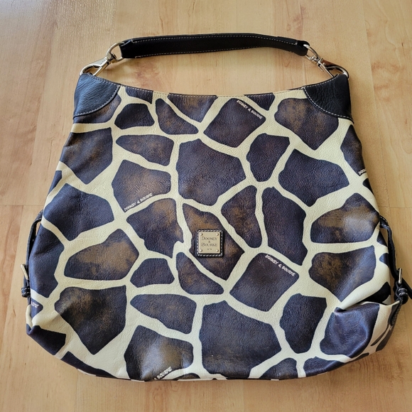 Dooney & Bourke Handbags - Dooney & Bourke Brown and Cream Giraffe Patterned Bag